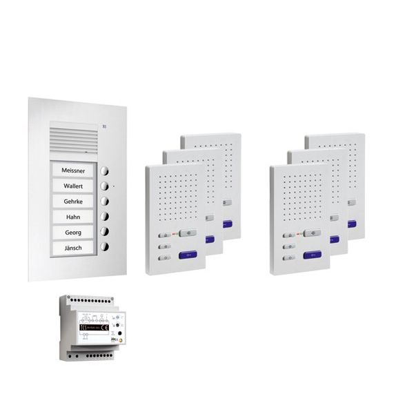TCS Tür Control - Türsprech-Set Paketlösung UP 6WE PPUF06-EN/02 z.hörerl.Freisprech