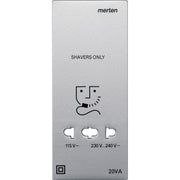 Merten - Rasiersteckdose Zentralplatte alu 213560 für Rasiersteckdose