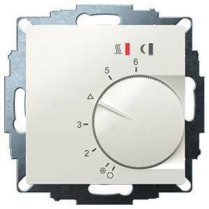 Eberle Controls - Raumthermostat/Uhrenthermostat UP-Raumregler 5-30C AC230V UTE2800-R-RAL9010G55 16A, 1 Schließer