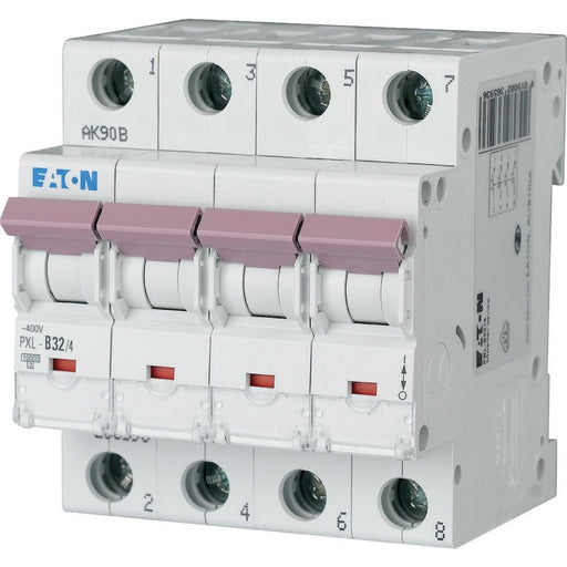 Eaton - Leitungsschutzschalter LS-Schalter PXL-C32/4 C, 32A, 4-polig