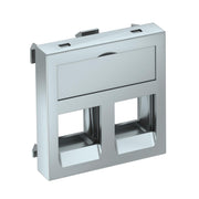 OBO Bettermann - Einsatz/Abdeckung für Kommunikationstechnik Datentechnikträger DTG-02C AL1 45x45mm alu lackiert