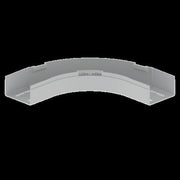 Unex - Bogen für Kabelrinne Flachbogen 90° grau 66110-48 60x100 U48X RAL7038 − 2 Stück