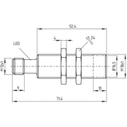 Schmersal - Induktiver Näherungsschalter Nährungsschalter IFL 8-18-10STP 3-Leiter DC