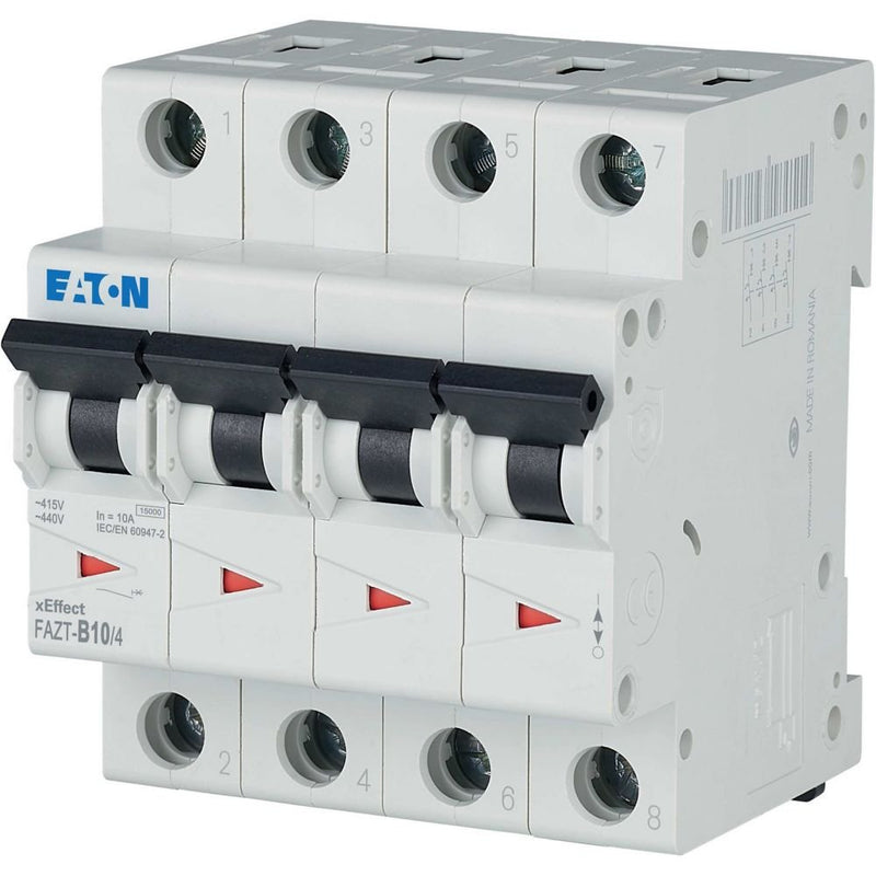 Eaton - Leitungsschutzschalter FAZT-B10/4 10A Charakt.: B