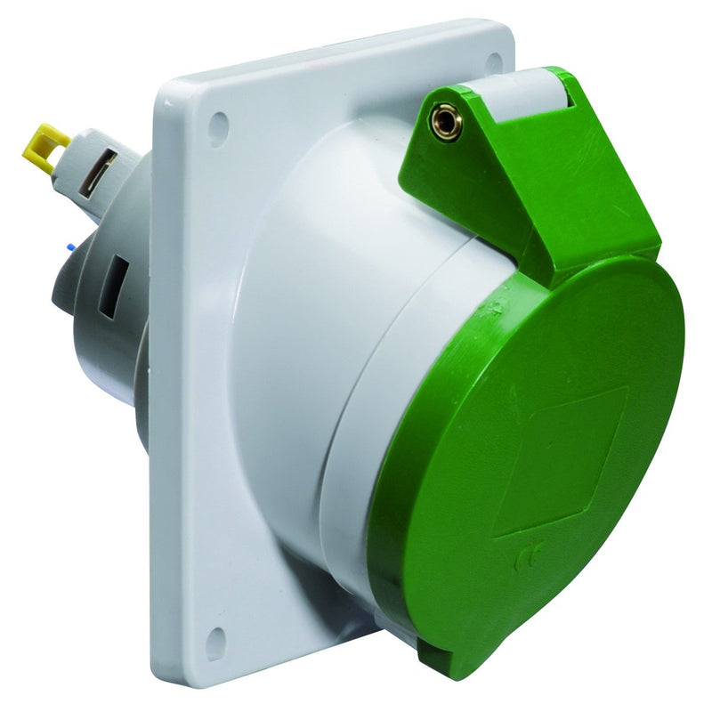 Bals Elektrotech - CEE-Anbausteckdose (IEC 60309) Anbausteckdose geneigt 32A 12804 5p >50V 2h IP44