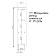 GSAB Elektrotechnik - Montageplatte für Verteilergehäuse 1/3-Montageplatte 1M1-3-1300 für 1S1300