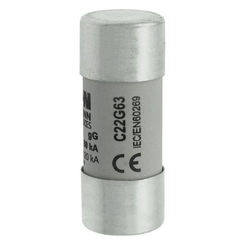 Eaton - Zylindrische Sicherung Sicherungseinsatz Nieders. CYLINDRICA#C22G63 63A AC 690V 80kA − 10 Stück