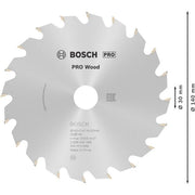 Bosch - Kreissägeblatt PRO Wood Kreissägeblatt, 2608640586 140 x 2,4 x 20 mm