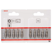 Bosch - Bit Schrauberbit Extra-Hart PZ 2607001563 3, 25 mm, 10er-Pack