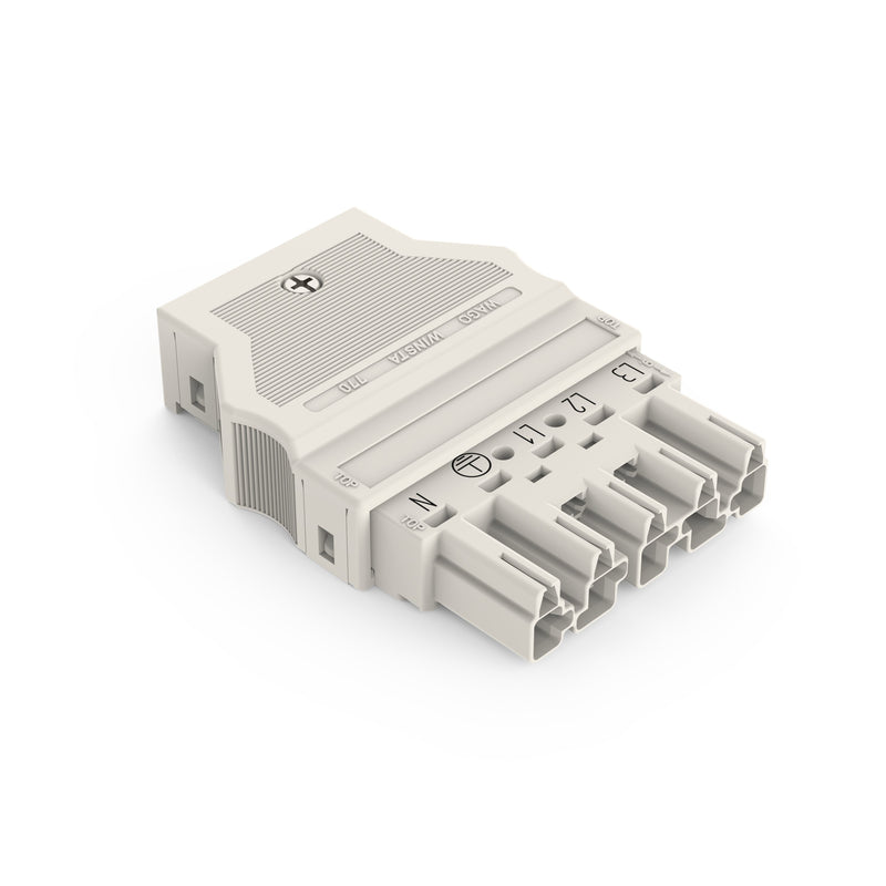 WAGO - Steckverbinder für steckbare Gebäudeinstallation Stecker 770-335 0,5-4mmq weiß − 25 Stück