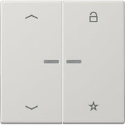 Jung - Bedienelement intelligent eNet Funk-Steuertaste FM LS 1701 P LG Symbol Pfeil,lichtgr