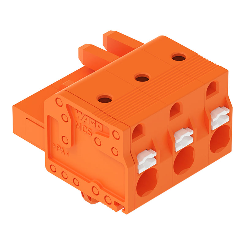 WAGO - Kabelsteckverbinder für Leiterplattensteckverbinder 1-Leiter-Federleiste 2231-703/008-000 Push-inCAGECLAMP,or − 100 Stück