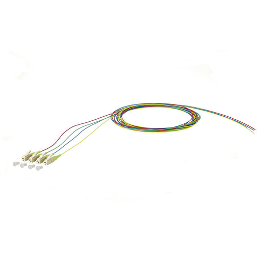 Metz Connect - LWL-Pigtail OpDAT Pigtail LC 2m 150R1JO0020E4 OM5 4-farbig − 4 Stück