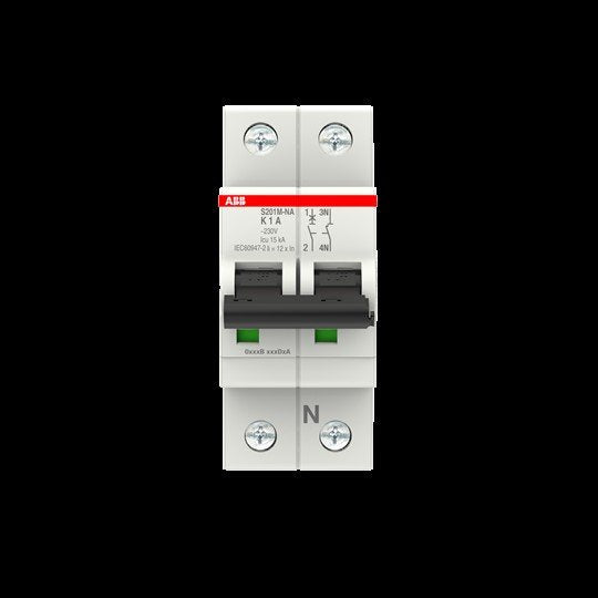 ABB Stotz S&J - Leitungsschutzschalter Sicherungsautomat S201M-K1NA 10 kA, 1 A, 1P+NA