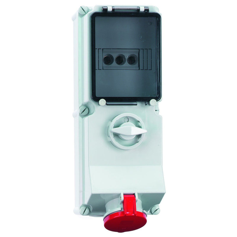 Bals Elektrotech - CEE-Steckdose abschaltbar, abgesichert (IEC 60309) Wandsteckdose abschaltbar 174 abgesichert 63A 4p