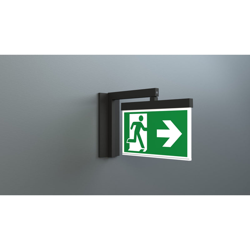 RP-Technik - Sicherheitsleuchte LED-Rettungszeichenleuchte AMRA009ML-AZ ZB + ML, anthrazit