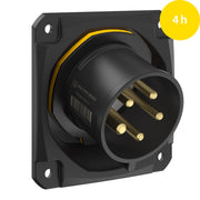 Walther Werke - CEE-Gerätestecker (IEC 60309) CEE NEO Anbaugerätestecker FW732504CC schräg 32A 5P 4h