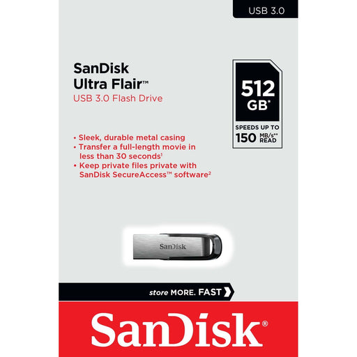 Sandisk - Speichermedium digital USB 3.0 Stick 512GB SDCZ73-512G-G46 Sandisk,Ultra Flair