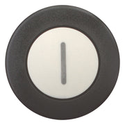 Eaton - Frontelement für Pilztaster Pilzdrucktaste M22S-DP-W-X1 weiss,beschriftet − 5 Stück