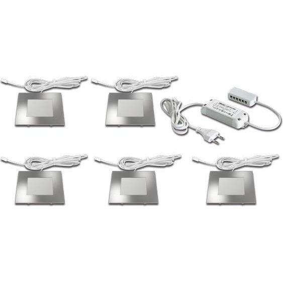 Hera - Downlight/Strahler/Flutlicht 5er-Set LED-Einbauleuchte 61056458003 nw eds +Tr.24/30W