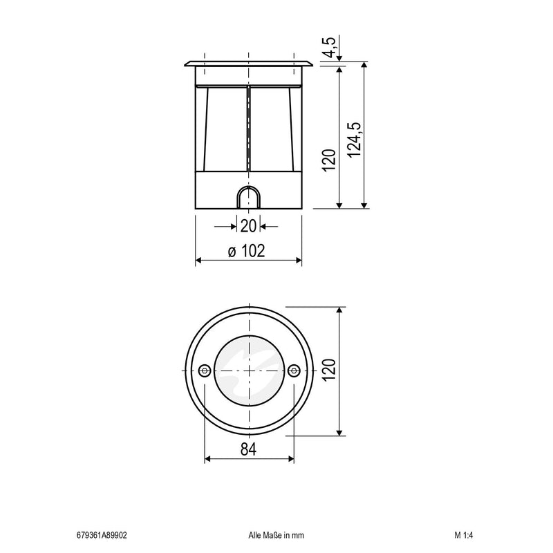 EVN Lichttechnik - Bodeneinbauleuchte LED-Bodeneinbauleuchte 679361A89902 IP67 RGBW