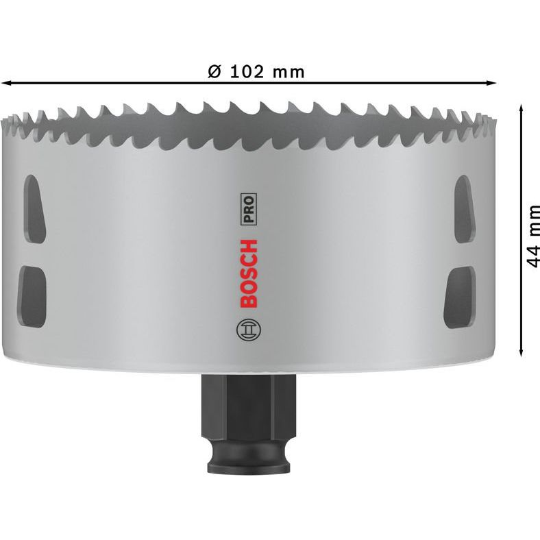 Bosch - Lochsäge PRO Multi Material PC Plus 2608594410 Lochsäge, 102 mm