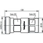 Telegärtner - Koax-Steckverbinder Kabelbuchse 100024503 G21 (1/2Z) IP68
