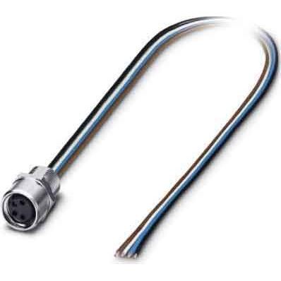Phoenix Contact - Rundsteckverbinder, feldkonfektionierbar (Industriesteckverbinder) Einbausteckverbinder SACC-E-M 8F #1500363 Sensor-/Aktor-Wandd.