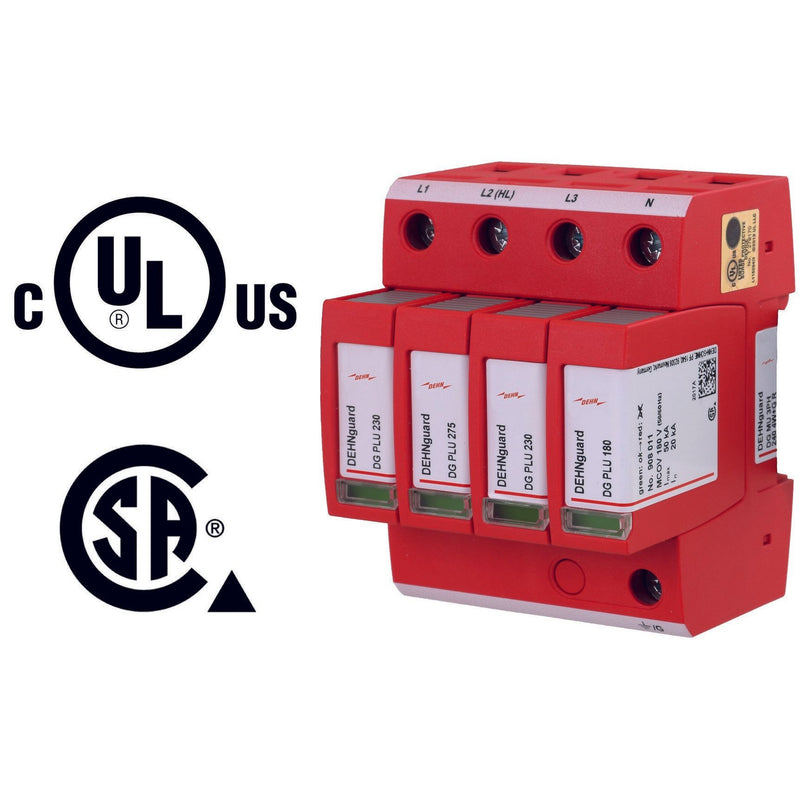 DEHN - Überspannungsableiter für Energietechnik/Stromversorgung Überspannungsableiter DG MU 3PH 240 4W+G R Typ 2 DEHNguard M