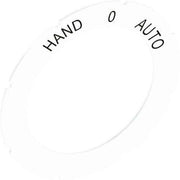Stahl - Bezeichnungsschild für Befehlsgeräte Schild 8602/3 227011 58 Hand 0 Auto