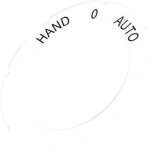 Stahl - Bezeichnungsschild für Befehlsgeräte Schild 8602/3 227011 58 Hand 0 Auto