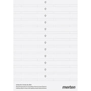 Merten - Bezeichnungsmaterial für Installationsschalterprogramme Beschriftungsstreifen pws 484100 f.M-SMART-Rahmen