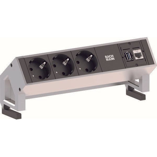 Bachmann - Mehrfachsteckdose Steckdoseneinheit 902.501 3xSchutz.1xCAT61xUSB
