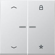 Jung - Bedienelement intelligent eNet Funk-Steuertaste FM AL 1701 P 2fach, Symbol Pfeil