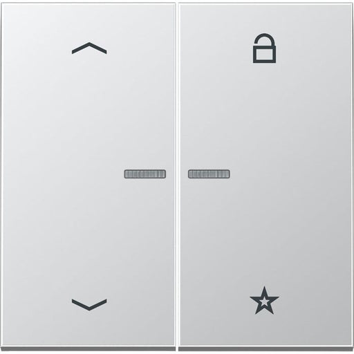 Jung - Bedienelement intelligent eNet Funk-Steuertaste FM AL 1701 P 2fach, Symbol Pfeil