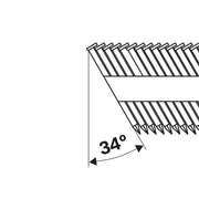 Bosch - Nagel für Nagelgerät D-Kopf Streifennagel 2608200017 SN34DK 80R 3,1 mm 80