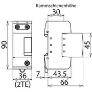 DEHN - Blitzstromableiter für Energietechnik N-PE-Blitzstromableiter DGP M 255 DEHNgap