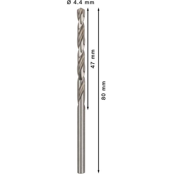 Bosch - Bohrer PRO Metal HSS-G 2608595333 Spiralbohrer 4,4 x