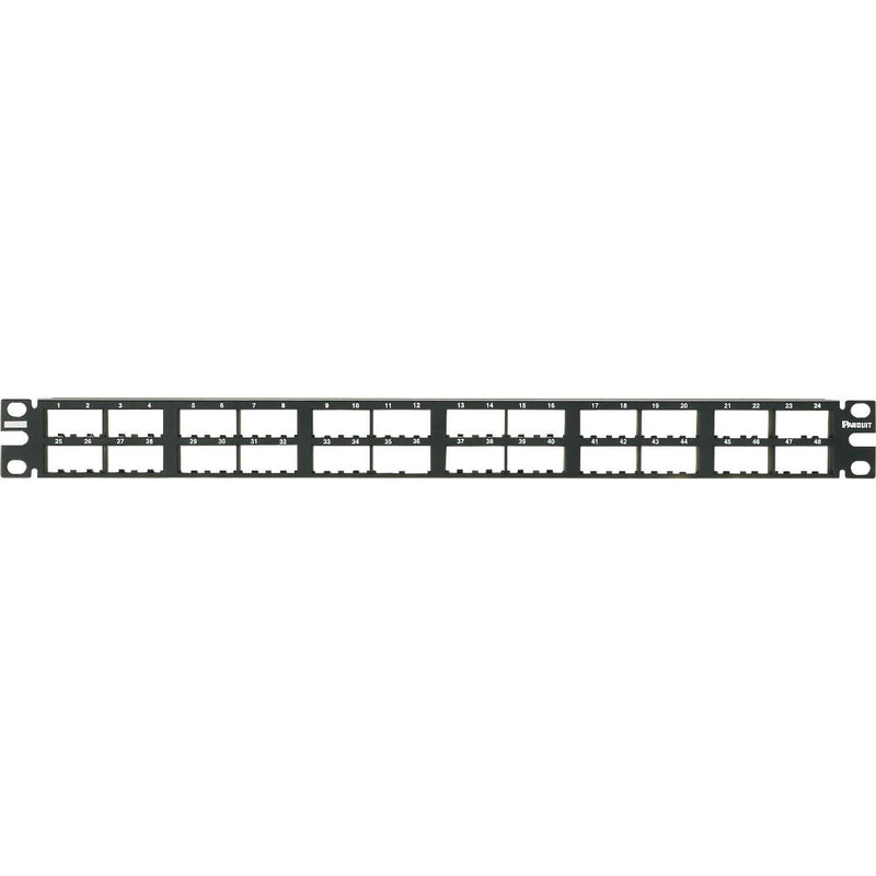 Panduit - Patchpanel Kupfer Patchpanel 48 Port CPP48HDWBLY Modular HD schwarz − 10 Stück