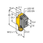 Turck - Lichtleitersensor/Lichtleiterverstärker Opto Sensor QS18VP6FPQ8 Lichtleiter