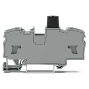 WAGO - Sicherungs-Reihenklemme 2-Leiter-Sicherungsklemme 2007-1611 5x20mm, grau − 50 Stück