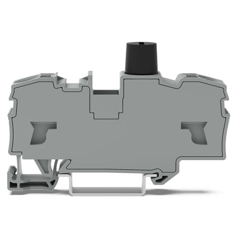 WAGO - Sicherungs-Reihenklemme 2-Leiter-Sicherungsklemme 2007-1611 5x20mm, grau − 50 Stück