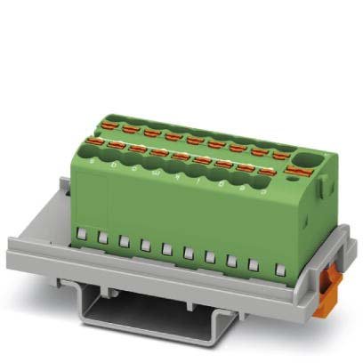 Phoenix Contact - Durchgangs-Reihenklemme Verteilerblock PTFIX4/18X1,5-NS35GN − 20 Stück