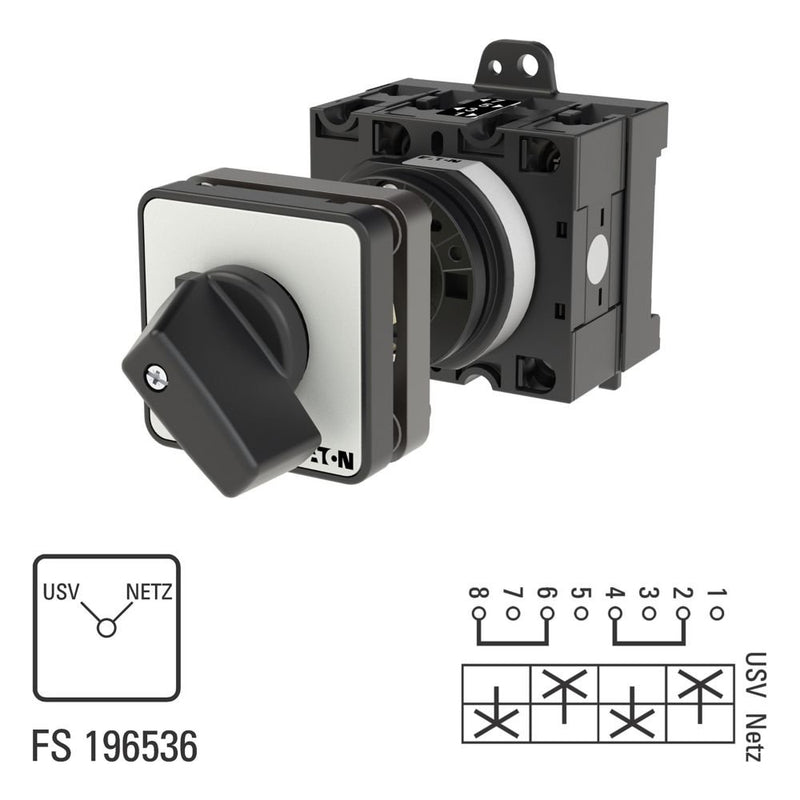 Eaton - Lastschalter Umschalter T3 32A T3-2-15542/Z Zwischenbau