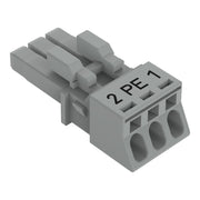WAGO - Steckverbinder für steckbare Gebäudeinstallation Buchse 3-polig 890-243/062-000 Kod. B,grau − 50 Stück