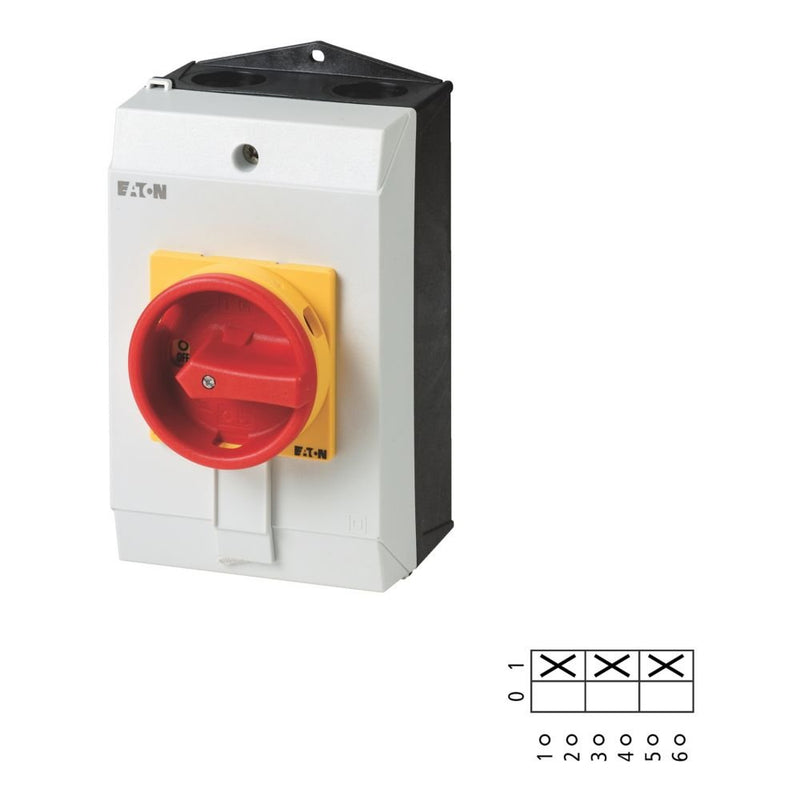 Eaton - Lasttrennschalter Hauptschalter 3polig 32A T3-2-1/I2/SVB Aufbau Not-Aus-F