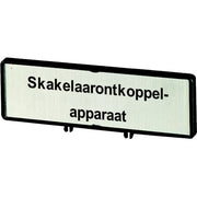Eaton - Zubehör/Ersatzteile für Niederspannungs-Schalttechnik Träger mit Schild ZFSNT81-P3 T5 T5B P3 88x27mm