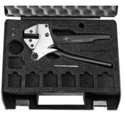 Telegärtner - Spezialwerkzeug für Kommunikationstechnik Crimpzange ohne Einsätze 100025796 XM Typ,Koax i.Koffer