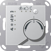 Jung - Bussystem-Raumtemperaturregler KNX Stetigregler alu A 2178 TS AL mit int.Busankoppler