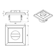 BEG Brück Electronic - Bewegungsmelder/Präsenzmelder komplett Wandpräsenzmelder Indoor 140-L m.R